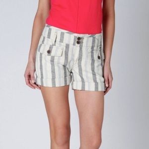 Anthropologie HEI HEI Striped Esplanade Stroll Shorts sz 6